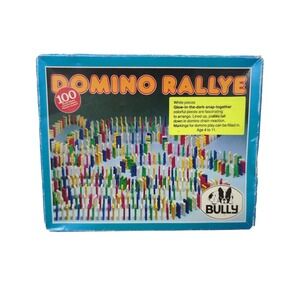 Domino Rallye Bully West Germany 1982 Glow In Dark Snap Together 92 Pieces Rare